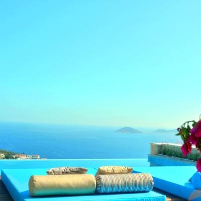 (4933) Türkei-Kalkan/ Freistehende Villa mit Panorama-Meerblick auf Kalamar-Bay!