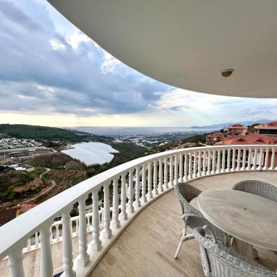 (6285) Alanya/Kargicak - Möblierte Traumvilla mit Meerblick, Pool u.4 Terrassen