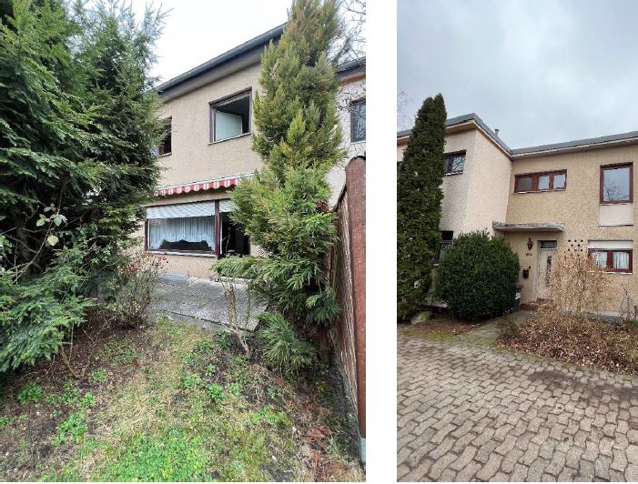 Rudow/ Reihenmittelhaus im Grünen mit Terrasse, Garage u.Keller
