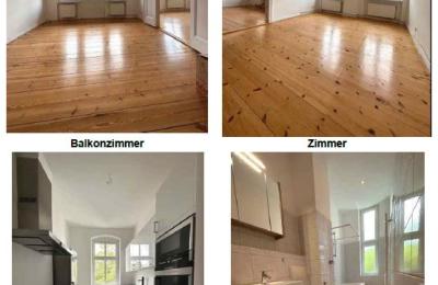 (6312) Steglitz/ Bezugsfreie Altbauwohnung mit Balkon und abgez.Dielen/Parkett