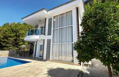 Türkei/ Alanya-Tepe/ Exklusive Villa mit Meerblick, Pool und Luxusausstattung 