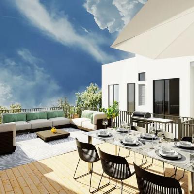 Wohnen mit Aussicht auf den Mauerpark / Neubau-Penthouse-Wohnung mit 3 Terassen und Lift