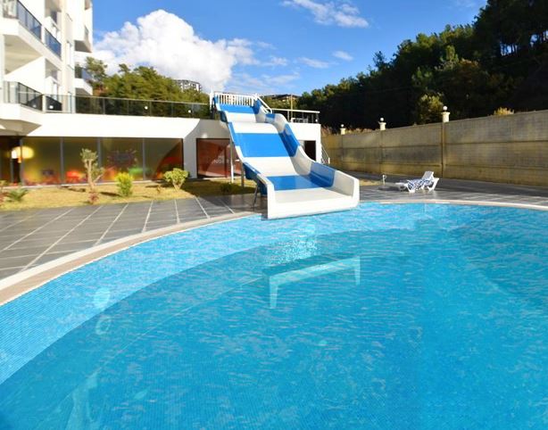 Alanya/ Erstbezug- möblierte Wohnung mit Luxusausstattung, Klima, Terrasse, Sauna, Pool etc.